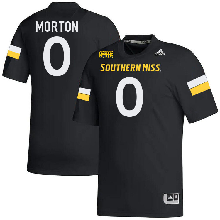 Southern Miss Golden Eagles #0 Trevionn Morton Jersey Football Uniforms-Black